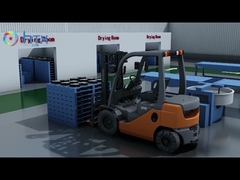 Chaîne de production de moulage humide automatique de conducteur de machine de doseur pavant le bloc