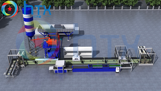Ligne de production de placage de pierre d'alimentation artificielle à la dalle de quartz entièrement automatique
