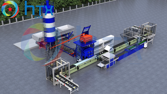 Flexible automatique stratifié la chaîne de production en pierre fonte humide dosant la machine