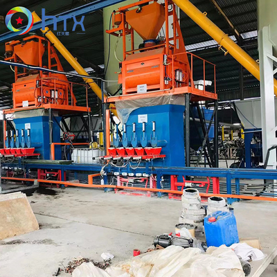 Chaîne de production en pierre artificielle concrète de ciment carrelage extérieur faisant la machine