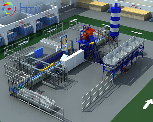 Pierre artificielle de grande précision faisant la chaîne de production de panneau de mur de la machine 3D 37.6KW