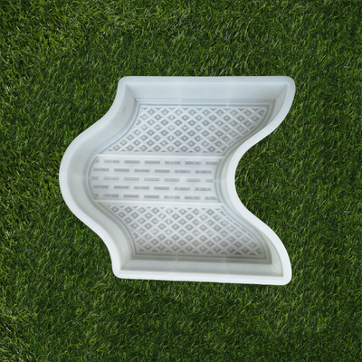 Hexagone plaine en plastique de moule de machine à paver de progression de patio de 9 pouces lisse