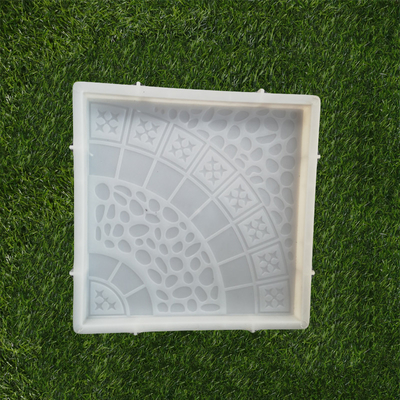 Le verrouillage de route couvre de tuiles la taille en plastique en caoutchouc du moule 25*25*4.5cm de machine à paver